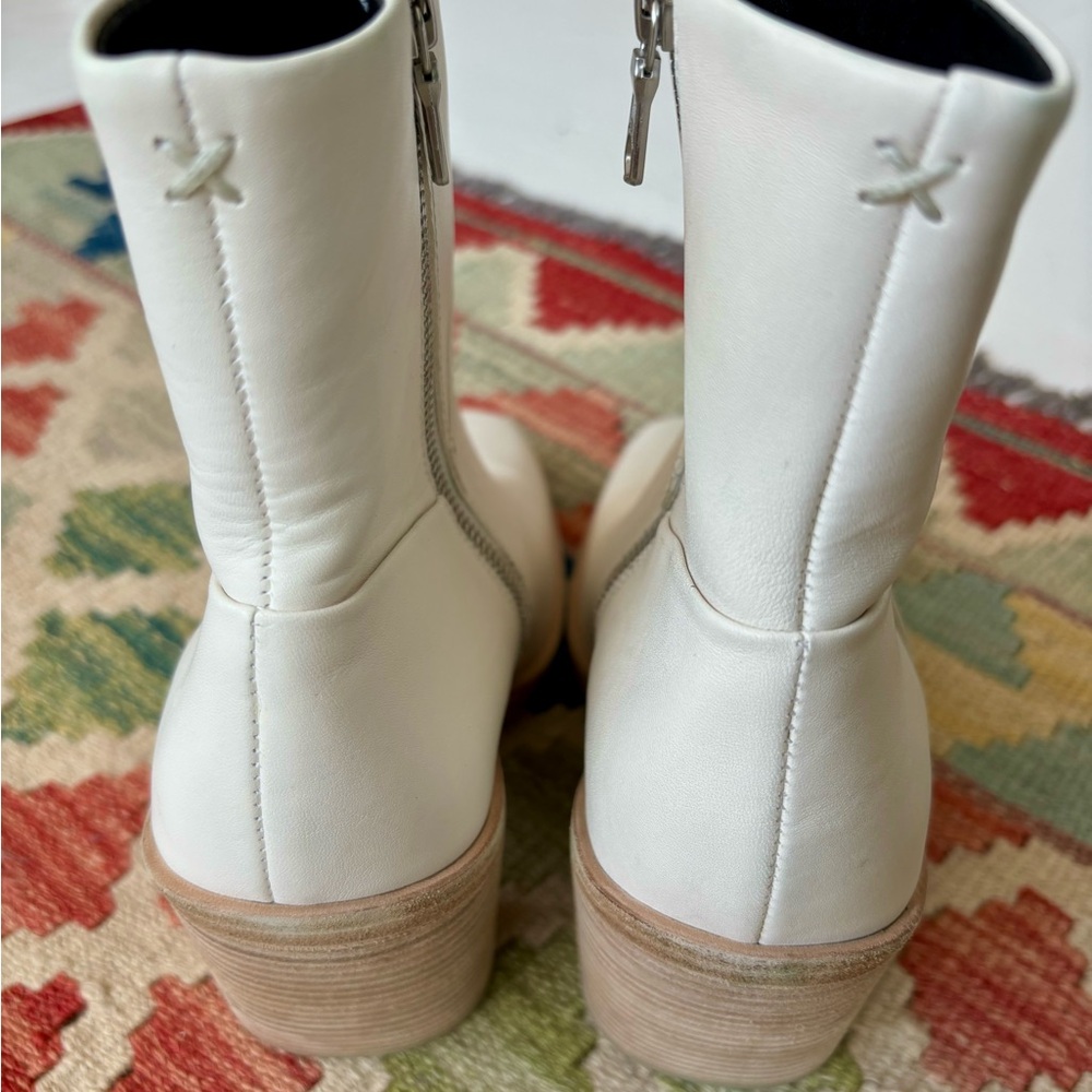 Rag & Bone White Ankle Boots - Picture 7 of 9